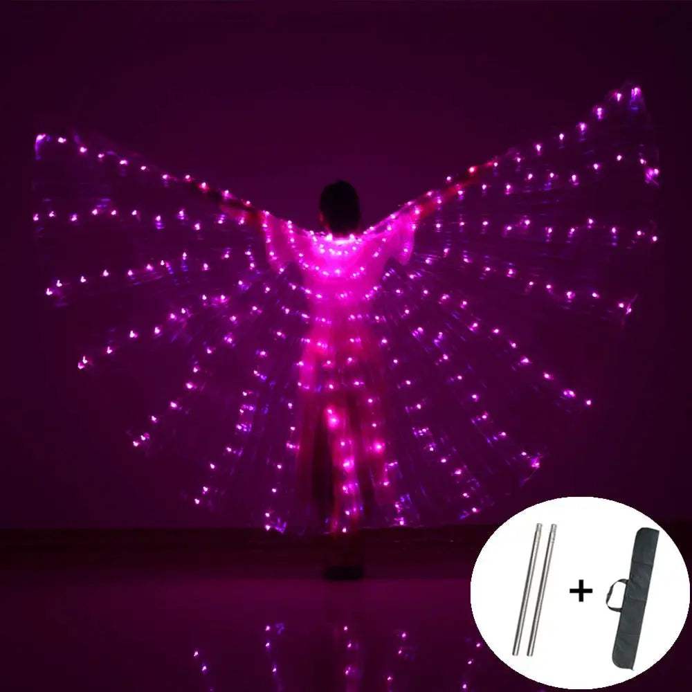 LED Wings For Belly Dance With Safe Low Voltage Glow - ToylandEU