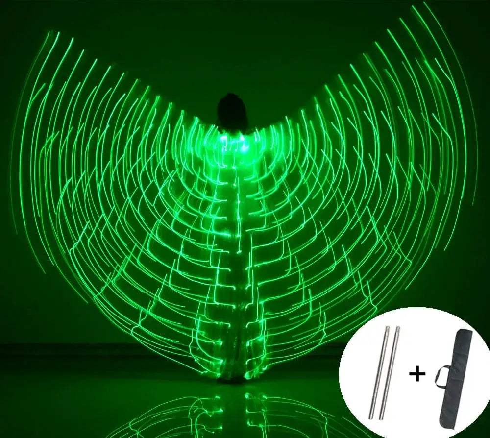 LED Wings For Belly Dance With Safe Low Voltage Glow - ToylandEU
