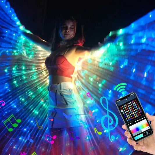  LED Wings For Belly Dance With Smart Remote Control -  ToylandEU™