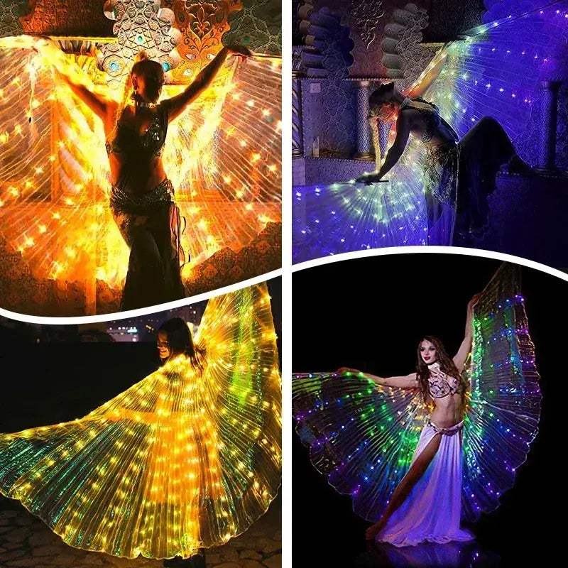 LED Wings For Belly Dance With Smart Remote Control - ToylandEU