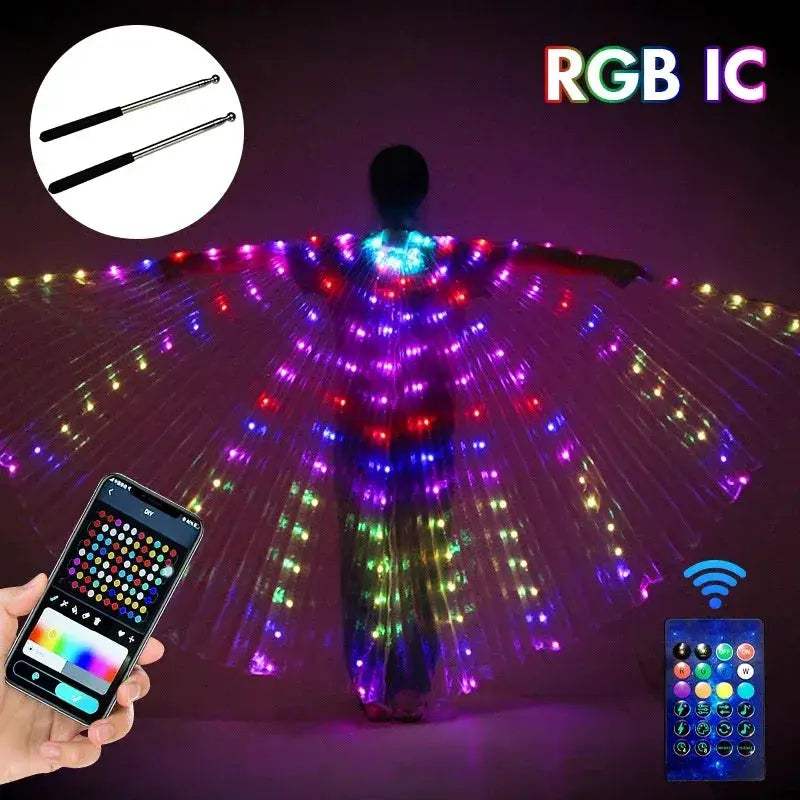 LED Wings For Belly Dance With Smart Remote Control - ToylandEU
