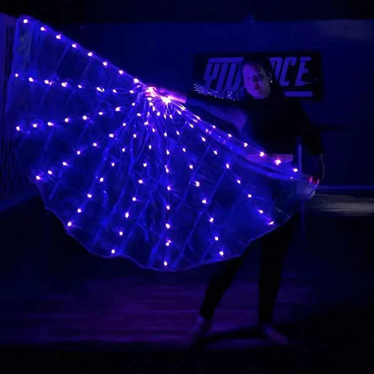 LED Worship Flags Semicircular For Performances With Bright Chiffon - ToylandEU