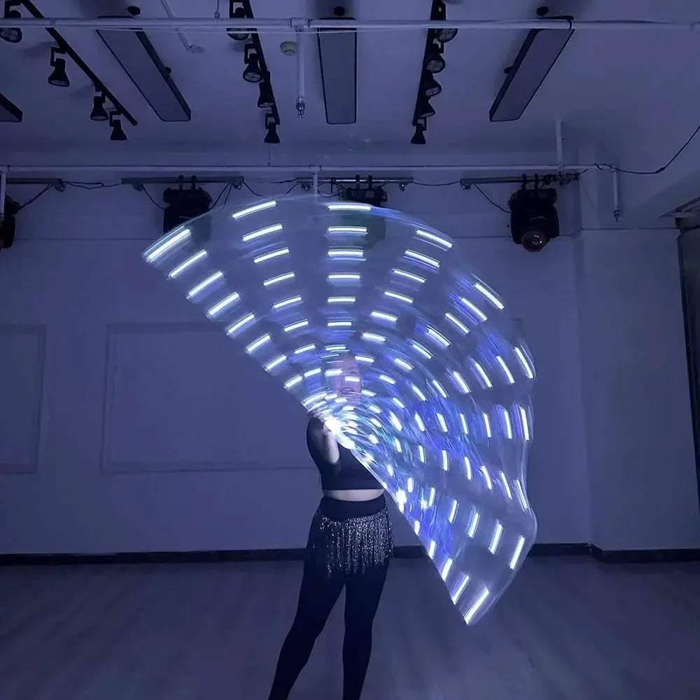LED Worship Flags Semicircular For Performances With Bright Chiffon - ToylandEU