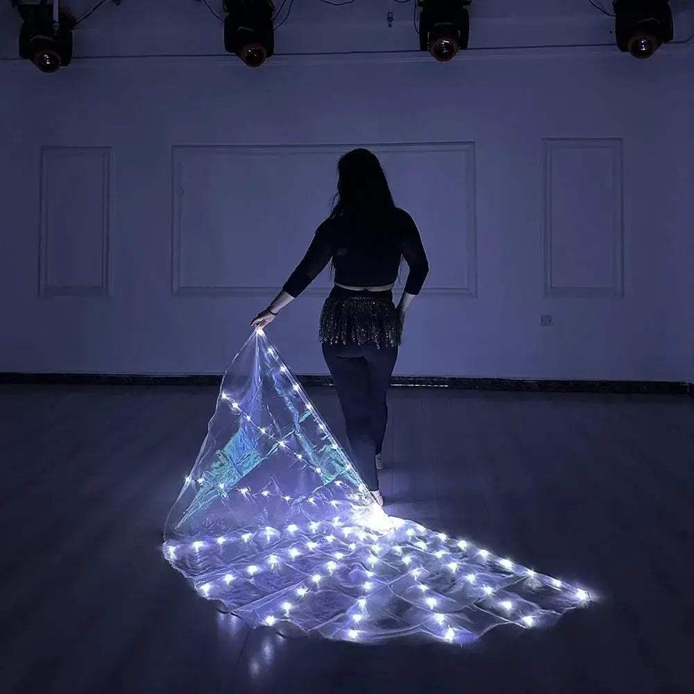 LED Worship Flags Semicircular For Performances With Bright Chiffon - ToylandEU