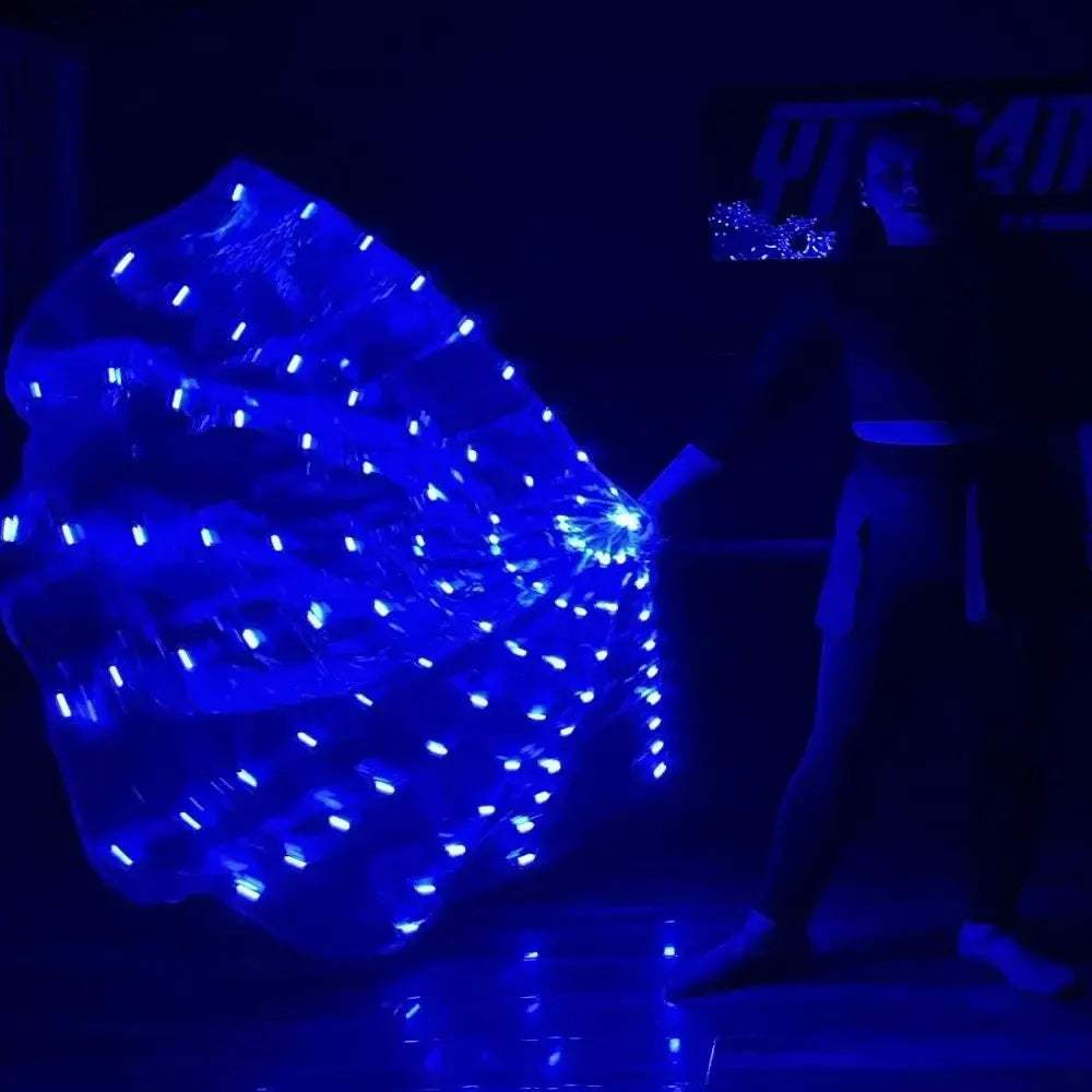 LED Worship Flags Semicircular For Performances With Bright Chiffon - ToylandEU