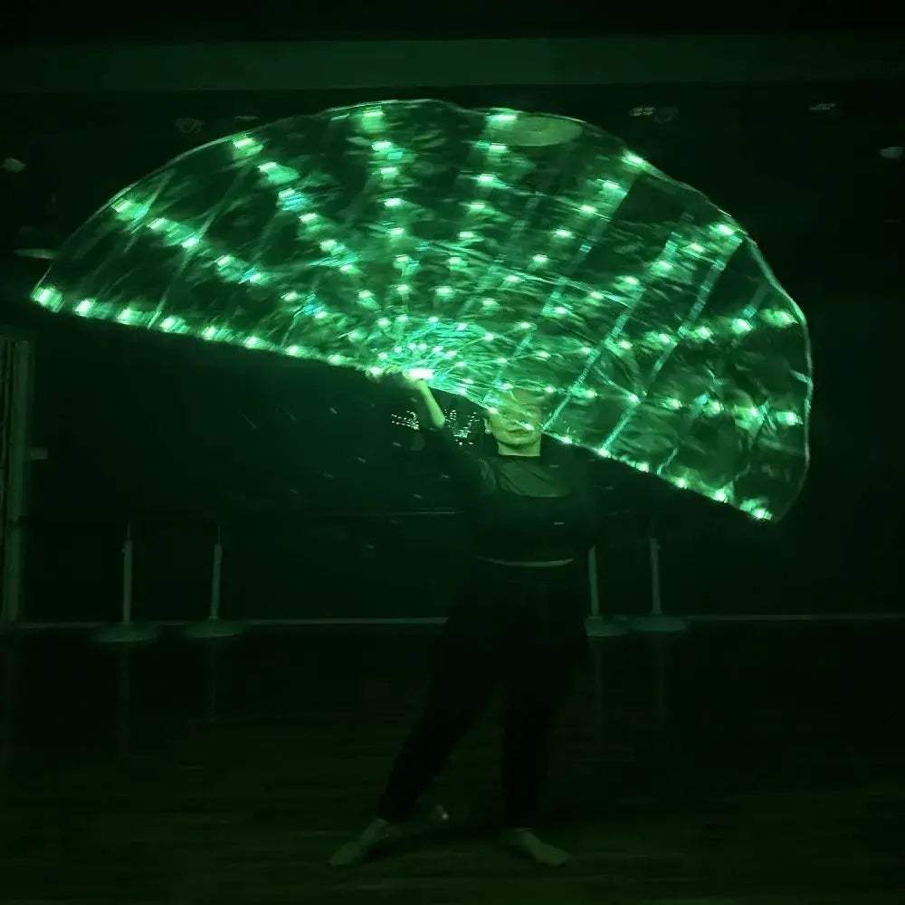 LED Worship Flags Semicircular For Performances With Bright Chiffon - ToylandEU
