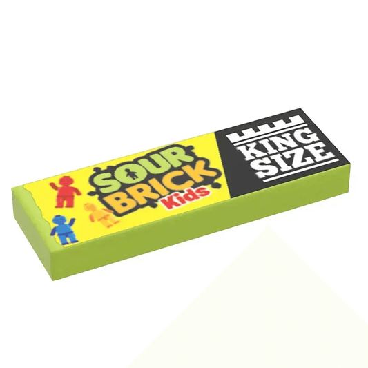  LEGO 1x3 Tile Custom Printed Sour Brick Candy Deluxe -  ToylandEU™