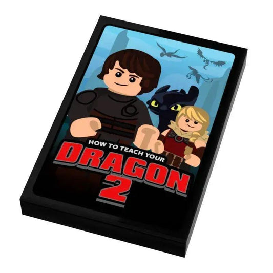  LEGO 2x3 Tile Custom Printed Dragon Cover Minifig Scale -  ToylandEU™