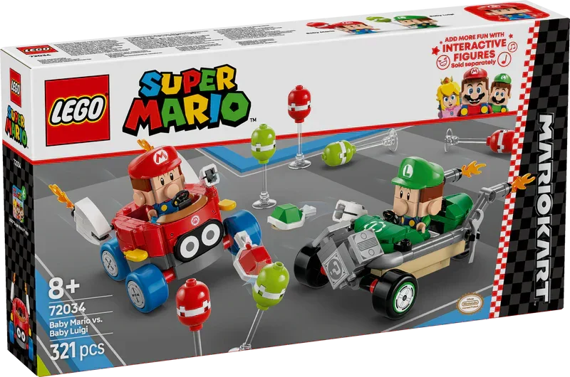LEGO 72034 Mario Kart Baby Mario vs. Baby Luigi - ToylandEU