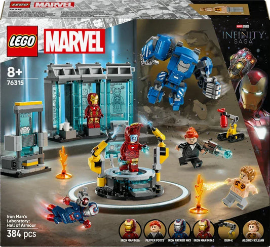 LEGO 76315 Marvel Iron Man's Laboratory: Hall of Armor - ToylandEU