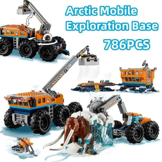  LEGO Compatible Arctic Exploration Crane Car Durable -  ToylandEU™