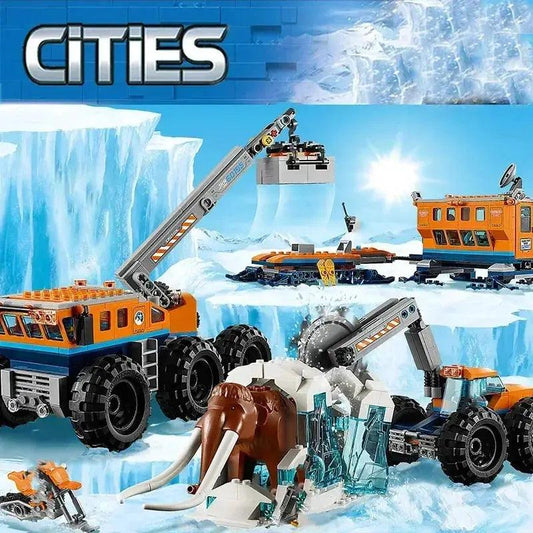  LEGO Compatible Arctic Exploration Crane Car Durable -  ToylandEU™