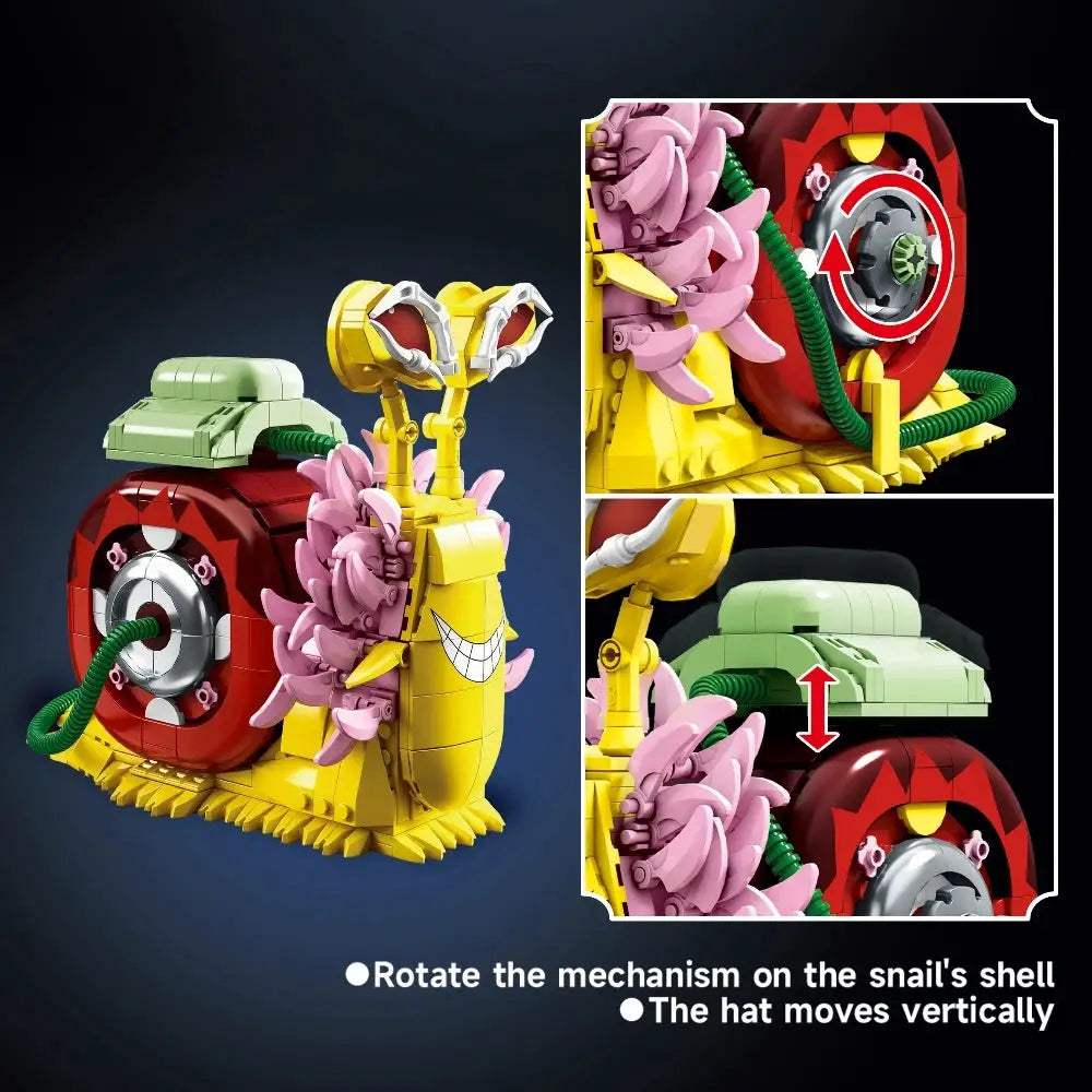 2025 Creative Animal Snail Bug Model Building Blocks Bricks Toys MOC Assembly For Kids Adult Birthday Halloween Christmas Gifts - ToylandEU