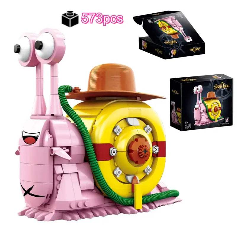 2025 Creative Animal Snail Bug Model Building Blocks Bricks Toys MOC Assembly For Kids Adult Birthday Halloween Christmas Gifts - ToylandEU