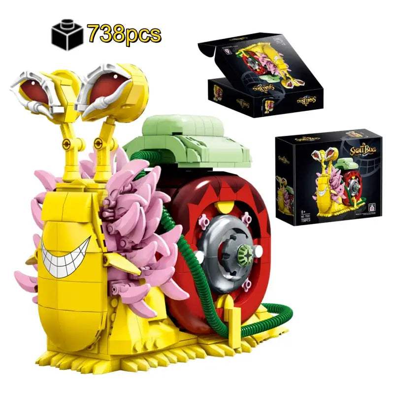 2025 Creative Animal Snail Bug Model Building Blocks Bricks Toys MOC Assembly For Kids Adult Birthday Halloween Christmas Gifts - ToylandEU
