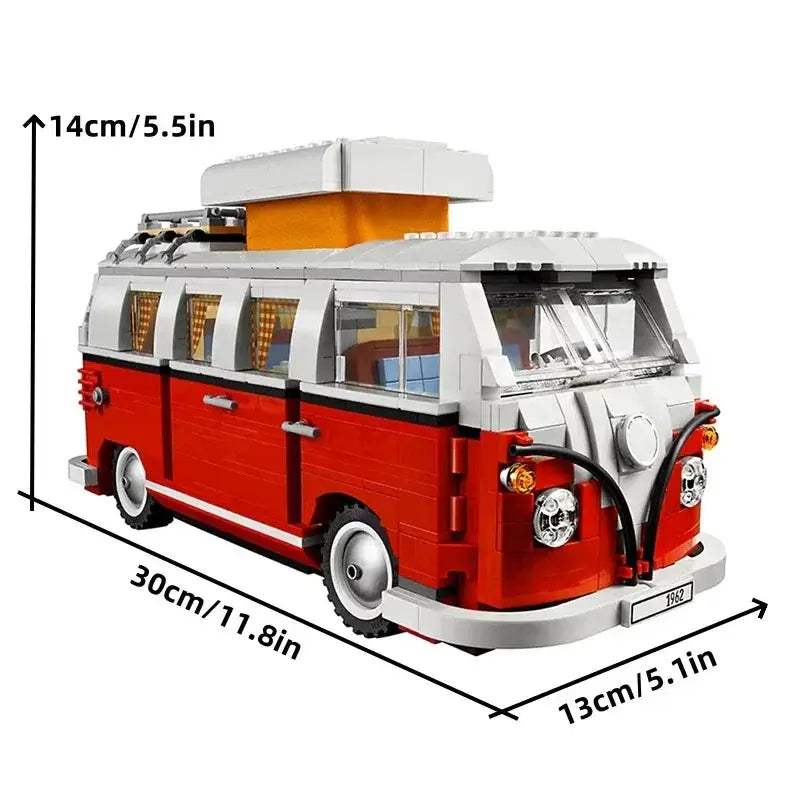 LEGO Compatible Building Blocks Camper Van Model 1332 Piece Educational - ToylandEU