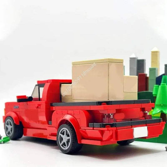362pcs MOC Brian's Built Tough F-150 Lightning City Champion supercar Building Blocks Christmas asy-to-Start Friendly Gift - ToylandEU