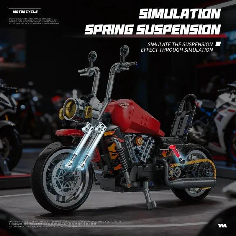  LEGO Compatible Building Blocks Motorcycle Model Kit -  ToylandEU™