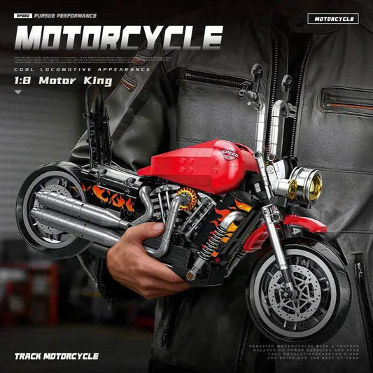 LEGO Compatible Building Blocks Motorcycle Model Kit Educational Fun - ToylandEU