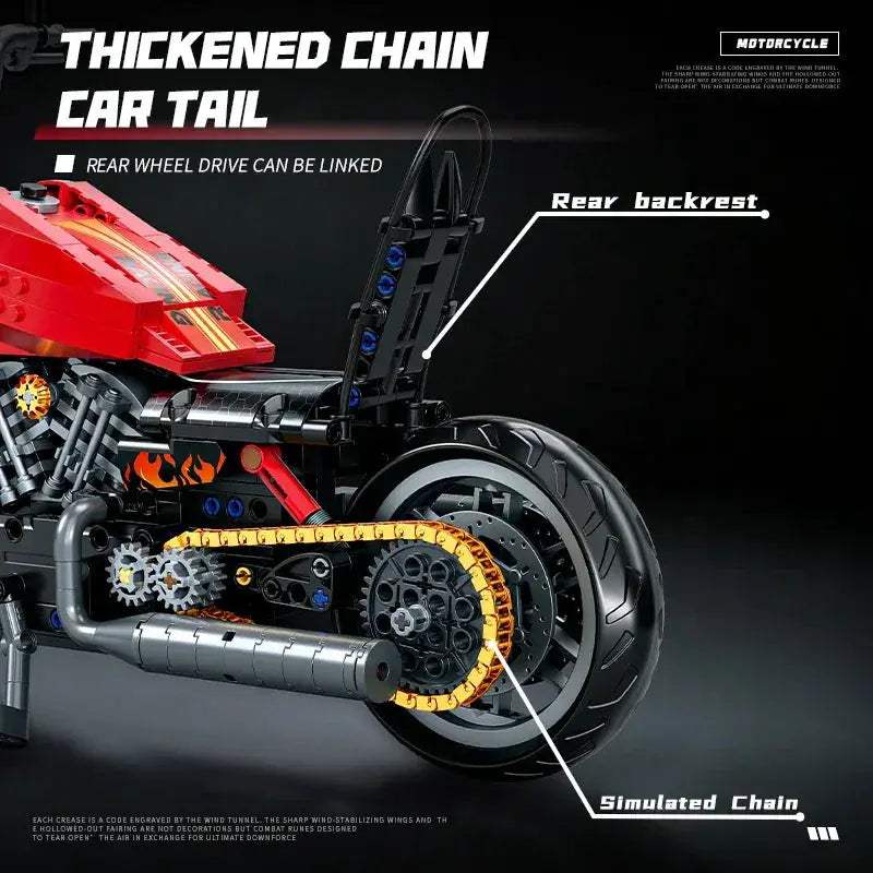 LEGO Compatible Building Blocks Motorcycle Model Kit Educational Fun - ToylandEU
