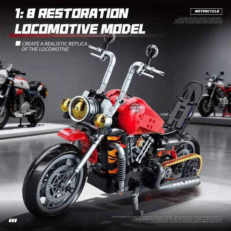 LEGO Compatible Building Blocks Motorcycle Model Kit Educational Fun - ToylandEU