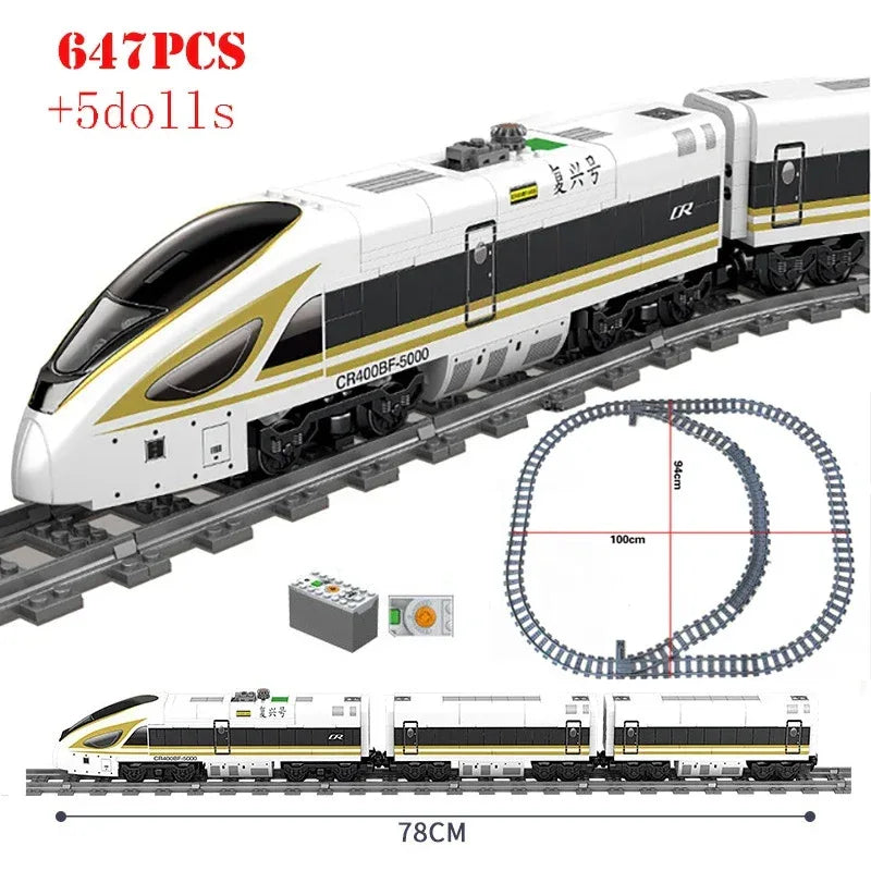 LEGO Compatible City Train Tracks Building Blocks Fun Toy - ToylandEU