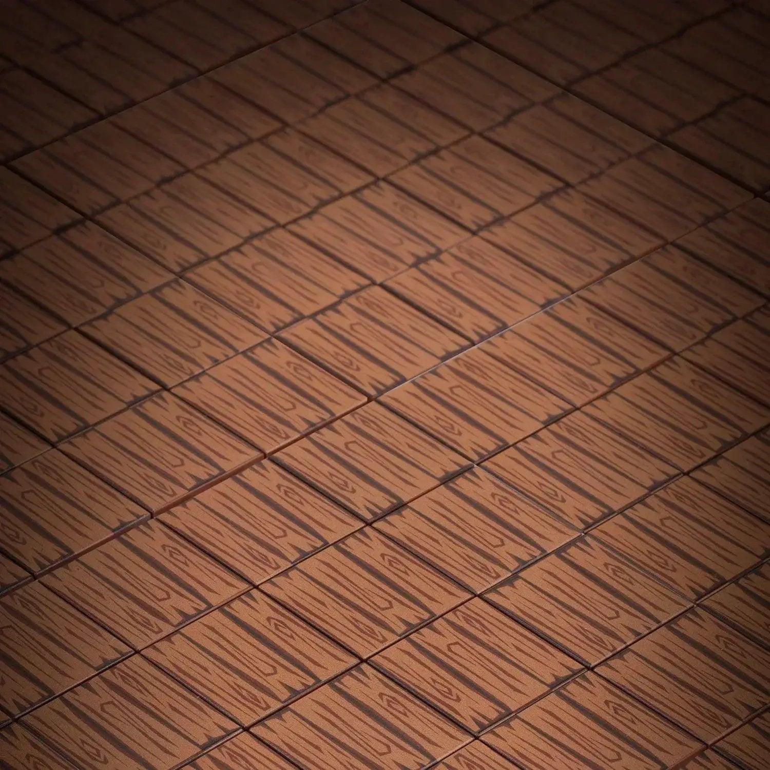  LEGO Compatible Custom Tiles Dark Hardwood Pack 20 -  ToylandEU™