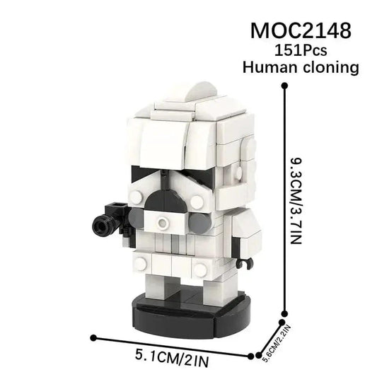  LEGO Compatible Human Cloning Figure Durable ABS -  ToylandEU™
