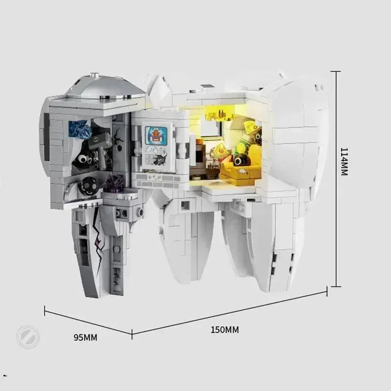 LEGO Compatible Mechanical Tooth Model LED Educational Blocks - ToylandEU