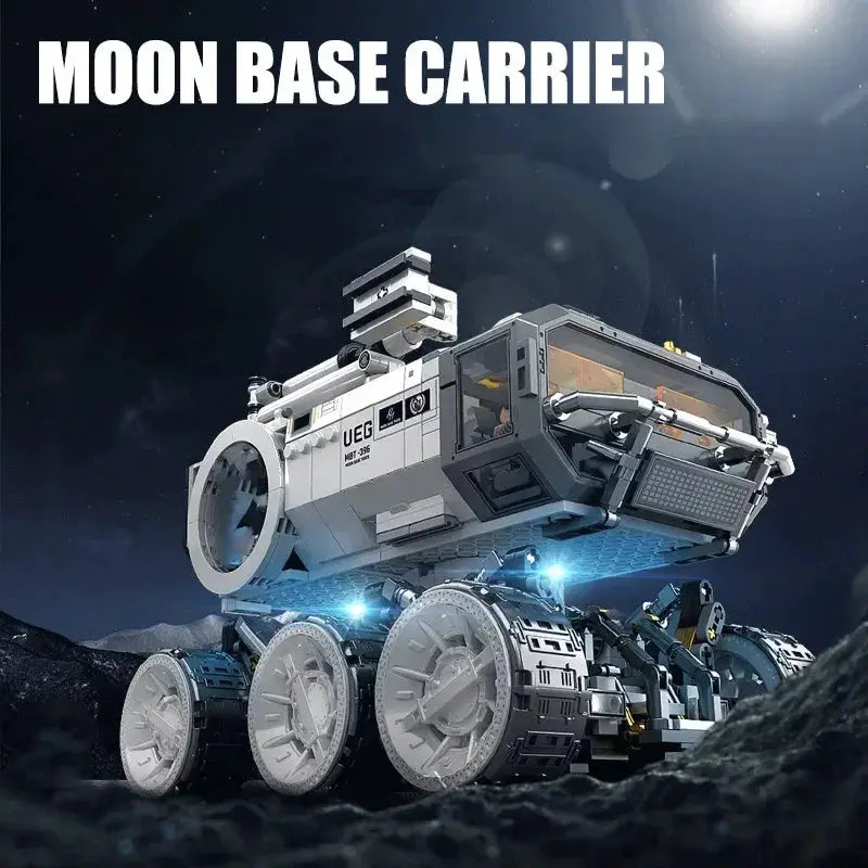 LEGO Compatible Moon Base Carrier Building Blocks With Mechanical Arm - ToylandEU