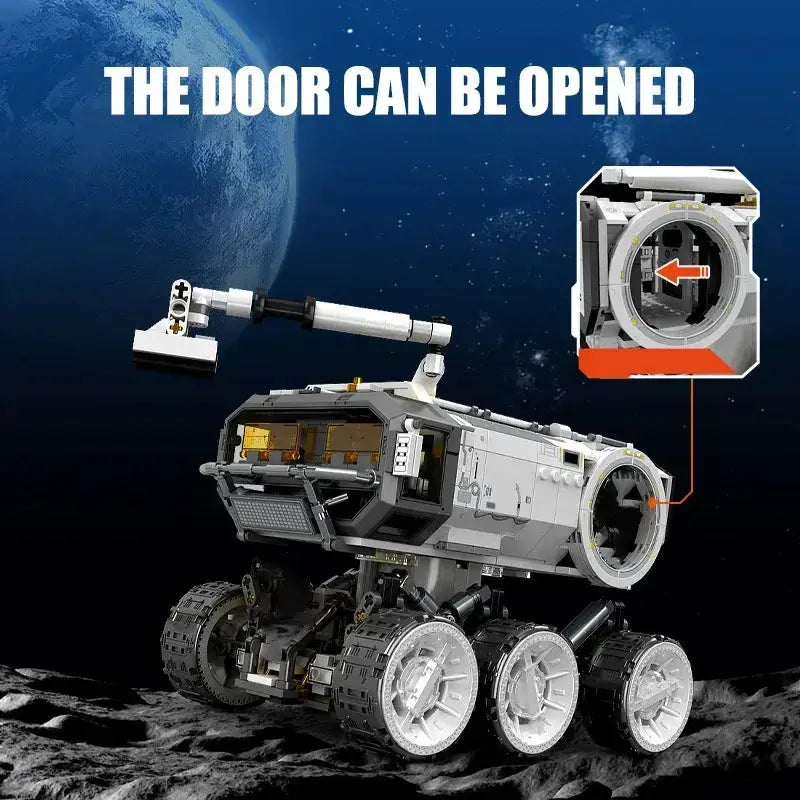 LEGO Compatible Moon Base Carrier Building Blocks With Mechanical Arm - ToylandEU
