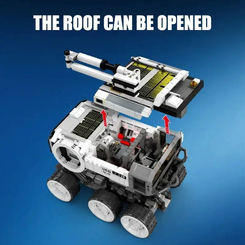 LEGO Compatible Moon Base Carrier Building Blocks With Mechanical Arm - ToylandEU