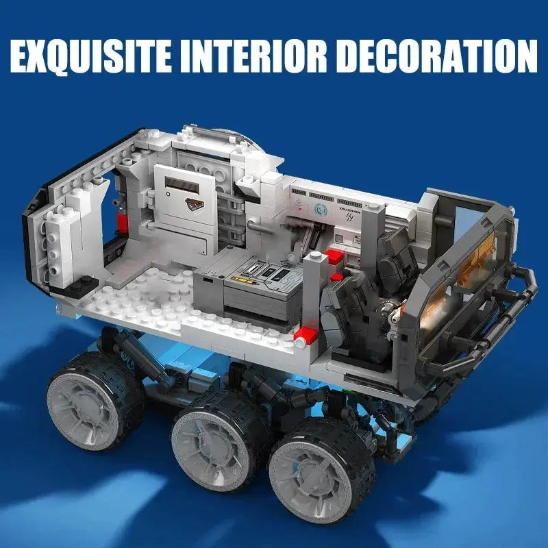 LEGO Compatible Moon Base Carrier Building Blocks With Mechanical Arm - ToylandEU