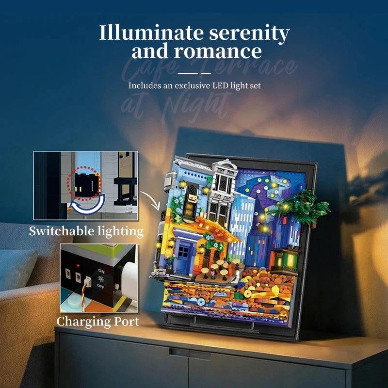 LEGO Compatible Picture Frame | LED Lights | Toylandeu™