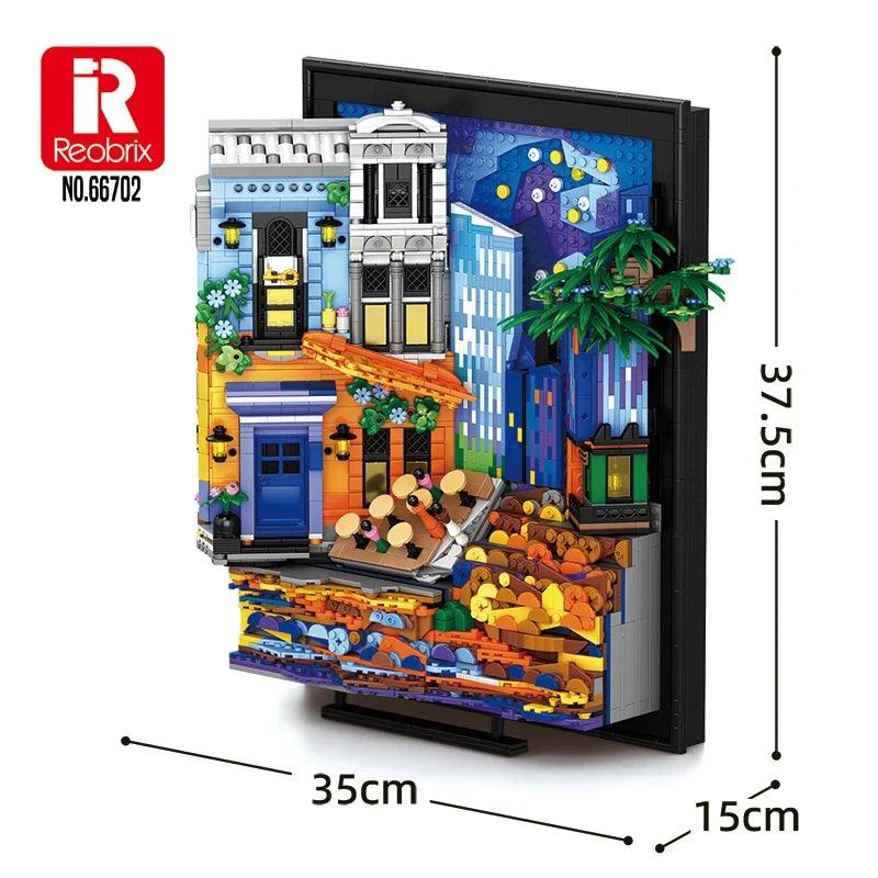 LEGO Compatible Picture Frame | LED Lights | Toylandeu™