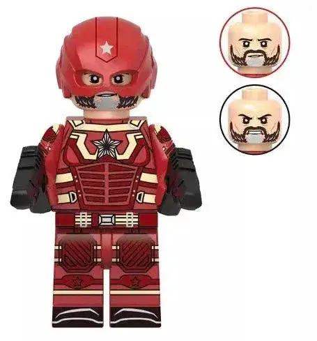  LEGO Compatible Red Super Soldier Minifigure Durable ABS -  ToylandEU™