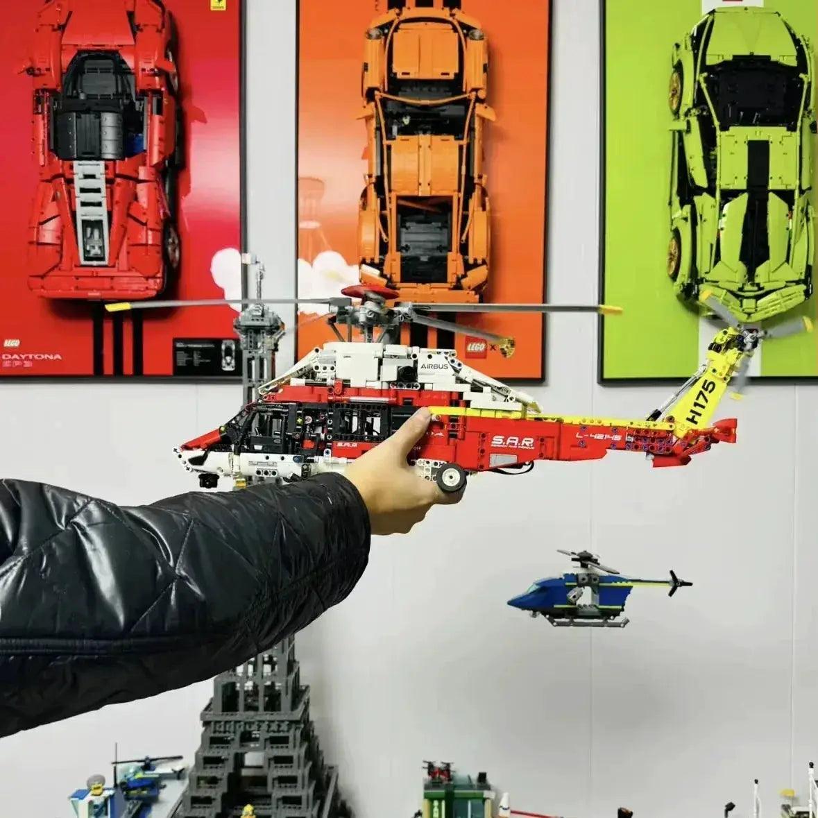  LEGO Compatible Rescue Helicopter Building Blocks Safe -  ToylandEU™