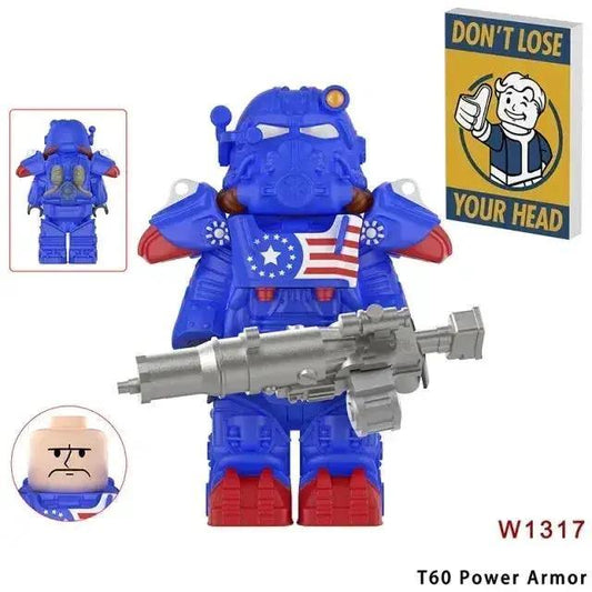  LEGO Compatible T60 Power Armor Figure Blue Premium ABS -  ToylandEU™