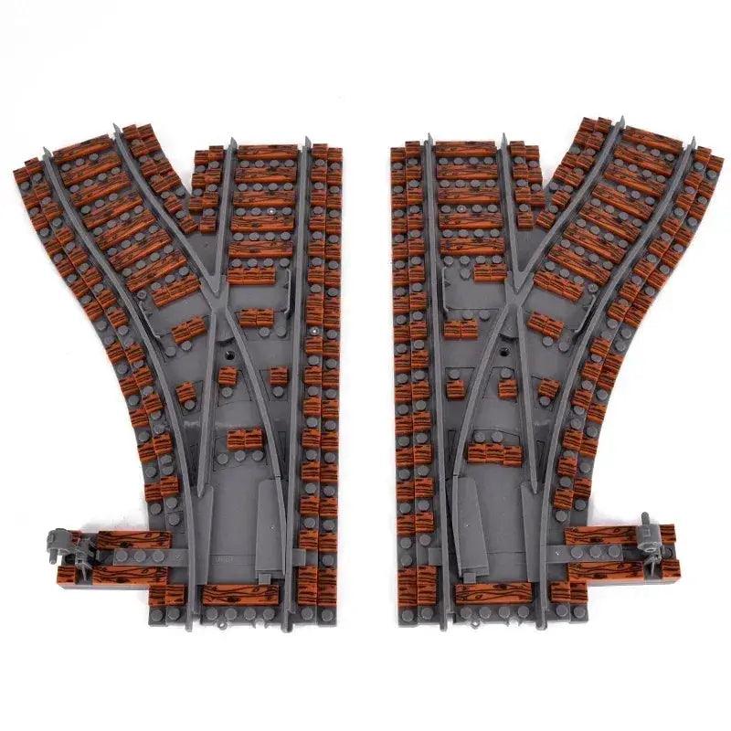  LEGO Compatible Train Tracks Set For Creative City -  ToylandEU™