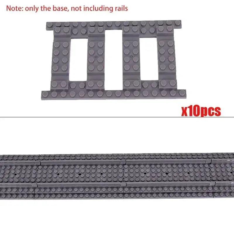  LEGO Compatible Train Tracks Set For Creative City -  ToylandEU™