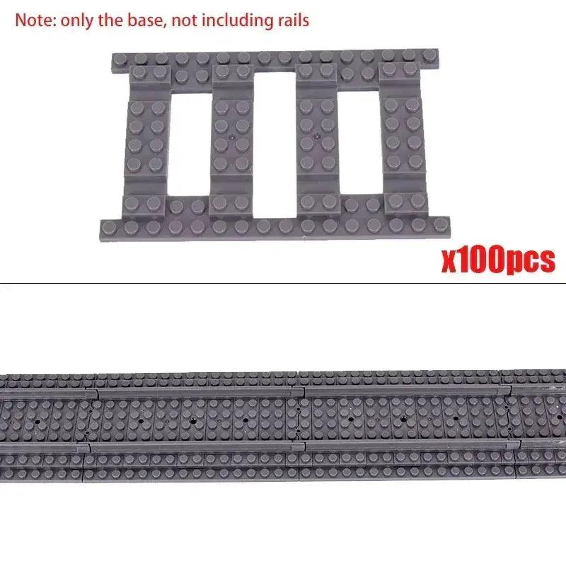  LEGO Compatible Train Tracks Set For Creative City -  ToylandEU™