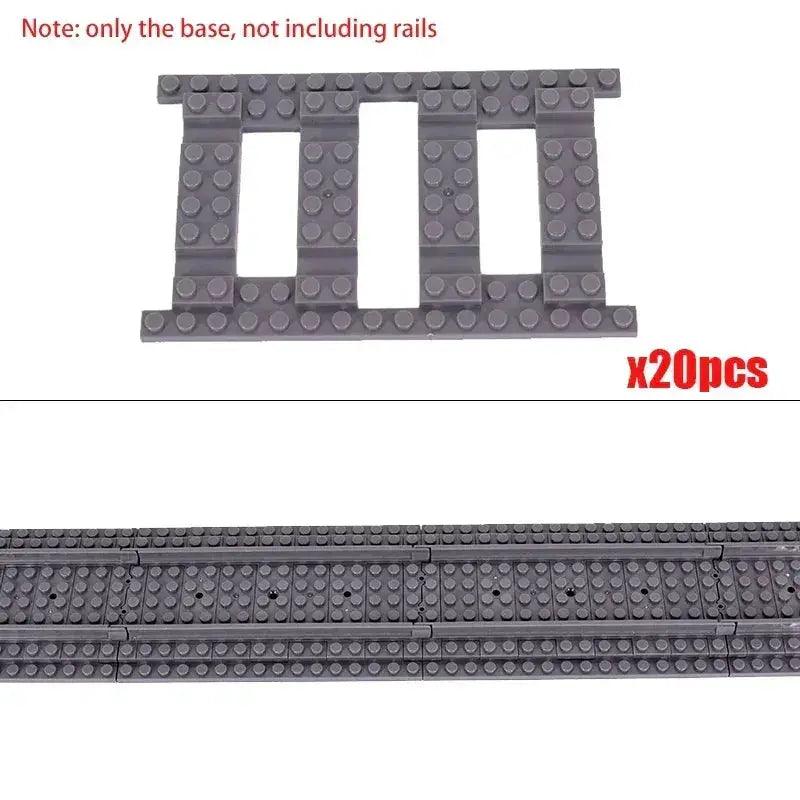  LEGO Compatible Train Tracks Set For Creative City -  ToylandEU™