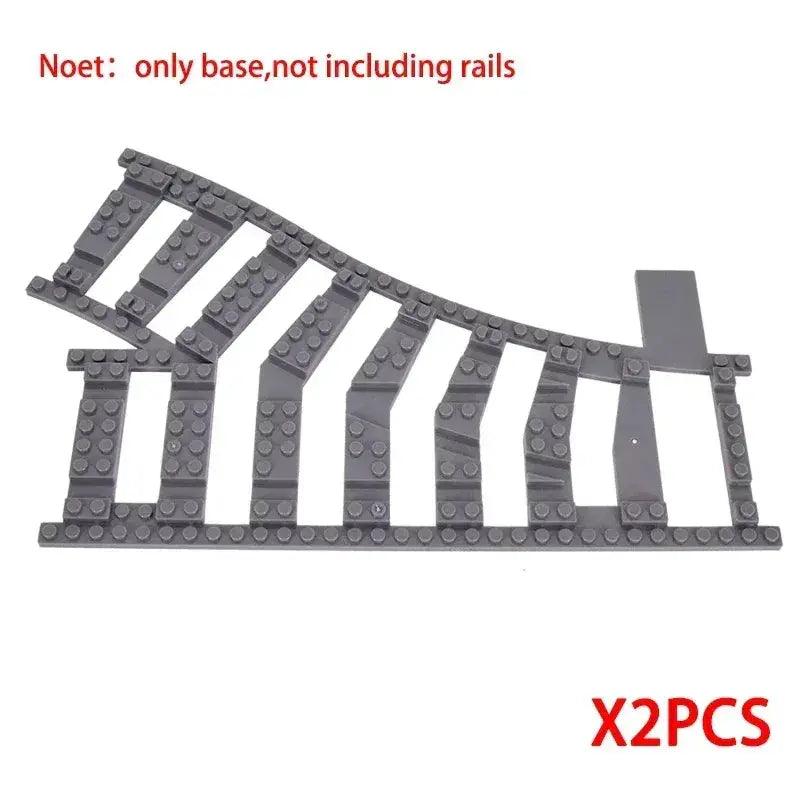  LEGO Compatible Train Tracks Set For Creative City -  ToylandEU™