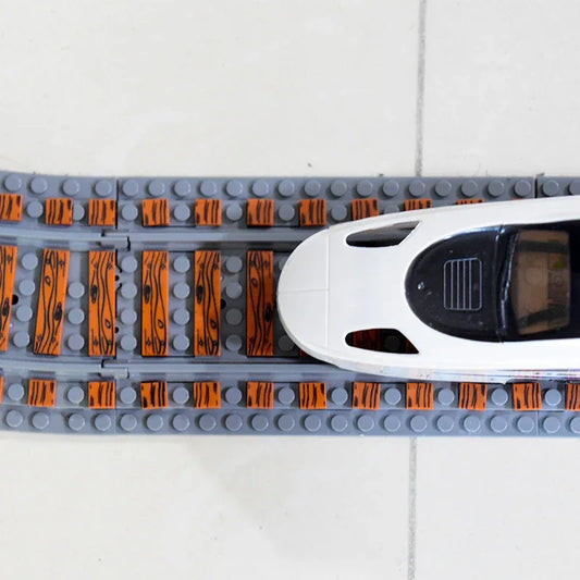 LEGO Compatible Train Tracks Set for Creative City Builds - ToylandEU