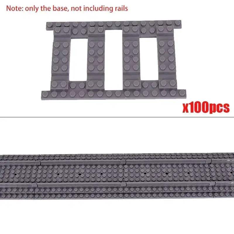 LEGO Compatible Train Tracks Set for Creative City Builds - ToylandEU