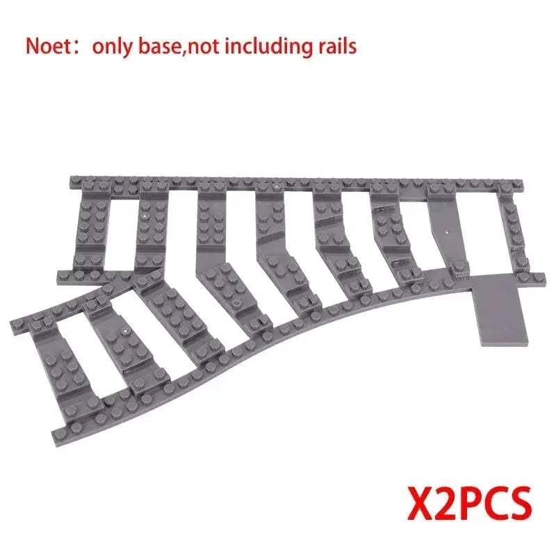 LEGO Compatible Train Tracks Set for Creative City Builds - ToylandEU