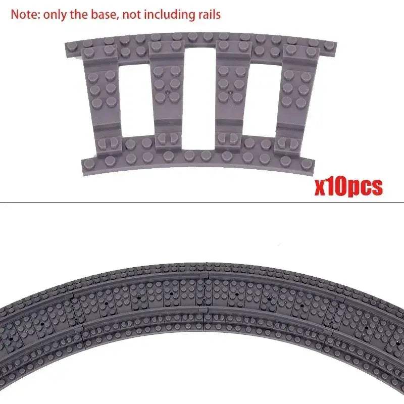 LEGO Compatible Train Tracks Set for Creative City Builds - ToylandEU