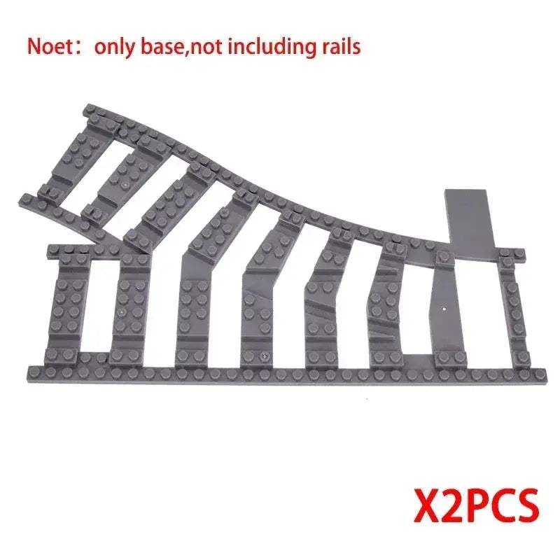 LEGO Compatible Train Tracks Set for Creative City Builds - ToylandEU