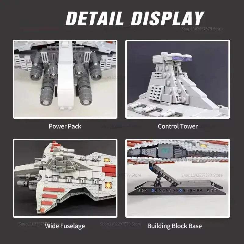 LEGO Compatible Venator Attack Cruiser MOC Builds Creativity - ToylandEU