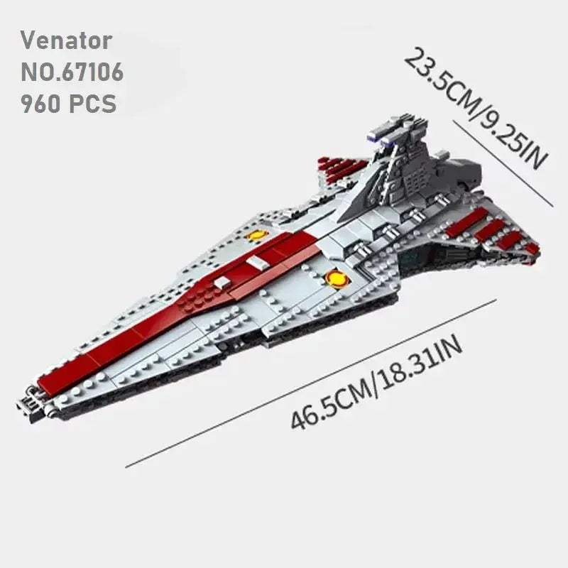 LEGO Compatible Venator Attack Cruiser MOC Builds Creativity - ToylandEU